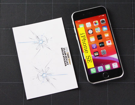 ガラスバレットホール ステッカー 弾痕 弾丸 ミリタリー アメリカン