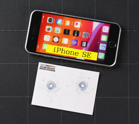 ガラスバレットホール ステッカー 弾痕 弾丸 ミリタリー アメリカン