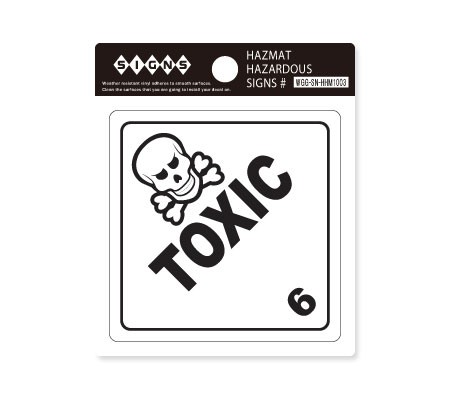 ステッカー HAZMAT HAZARDOUS SIGNS 毒物