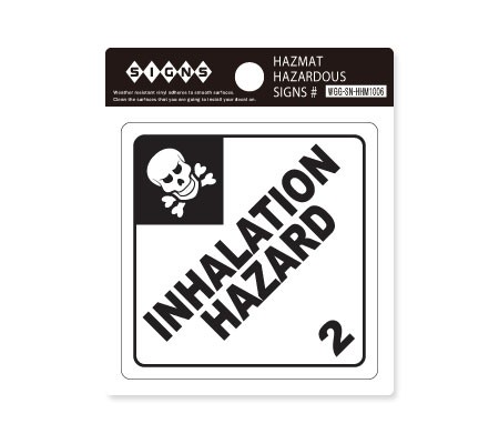 ステッカー HAZMAT HAZARDOUS SIGNS 吸入危険物質