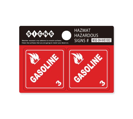 ステッカー HAZMAT HAZARDOUS SIGNS ガソリン