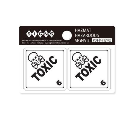 ステッカー HAZMAT HAZARDOUS SIGNS 毒物