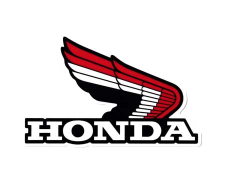 ホンダ HONDA ステッカー ロゴ バイク 車 おしゃれ かっこいい ヘルメット スーツケース ウイング 1972WING トリコロール2 R｜U.S.JUNKYARD