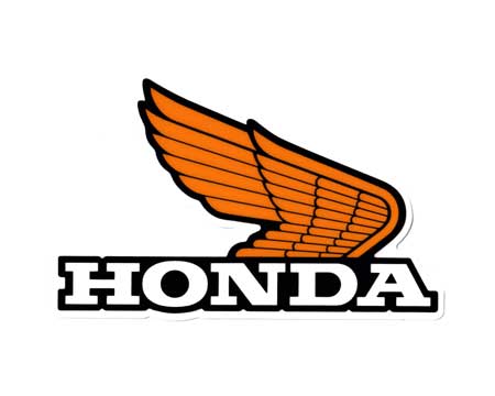 ホンダ HONDA ステッカー ロゴ バイク 車 おしゃれ かっこいい ヘルメット スーツケース ウイング 1972WING イエロー R｜U.S.JUNKYARD