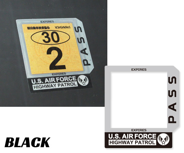 ステッカー 車 車検シール 車検ステッカー アメリカン おしゃれ かっこいい INSPECTION ミリタリー US AIR FORCE 整備 点検 車検標章 カバーステッカー タイプA |  | 07