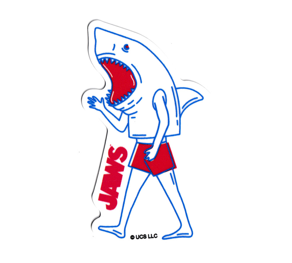 ジョーズ ステッカー ダイカットミニ WALKING JAWS