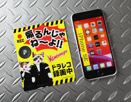 なめ猫 ステッカー かわいい レトロ 昭和 懐かしい 猫 グッズ ドライブレコーダーステッカー 煽るんじゃね〜よ |  | 02