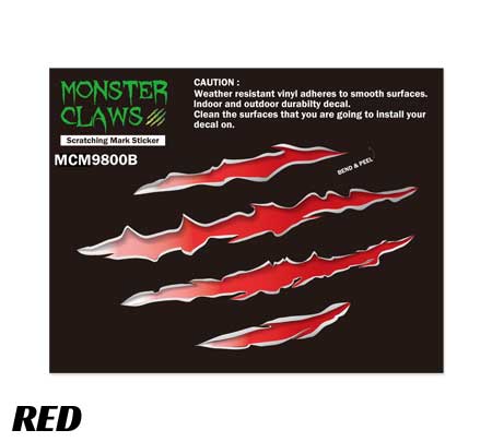 モンスタークロウズ 爪痕 ステッカー アメリカン おしゃれ かっこいい