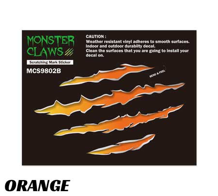 モンスタークロウズ 爪痕 ステッカー アメリカン おしゃれ かっこいい