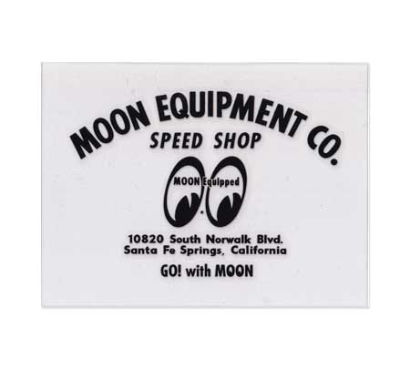 ムーンアイズ ステッカー 車 バイク アメリカン おしゃれ 転写ステッカー ホットロッド MOONEYES スピードショップ ブラック | 