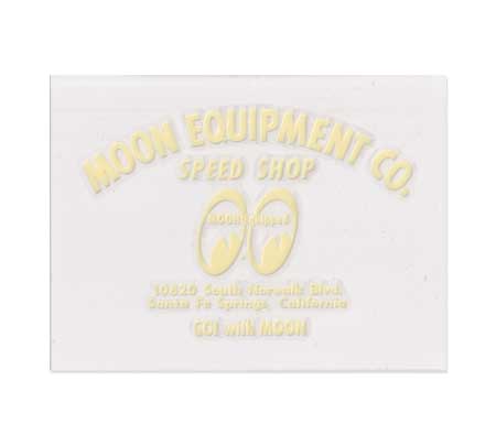 ムーンアイズ ステッカー 車 バイク アメリカン おしゃれ 転写ステッカー ホットロッド MOONEYES スピードショップ アイボリー | 