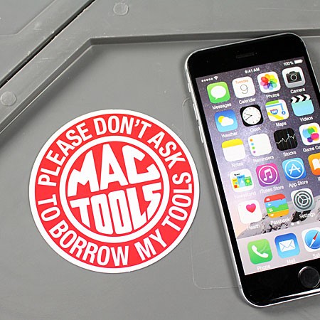 ステッカー マックツールズ MAC TOOLSのサイズ