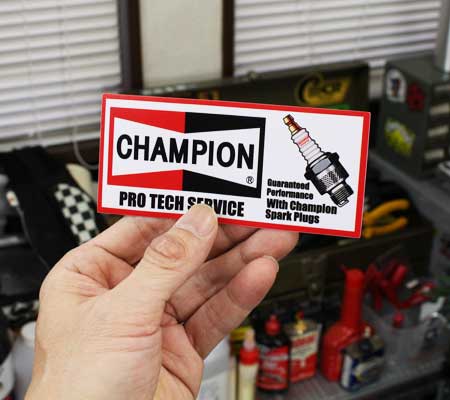 ステッカー チャンピオン CHAMPION 車 バイク アメリカン おしゃれ