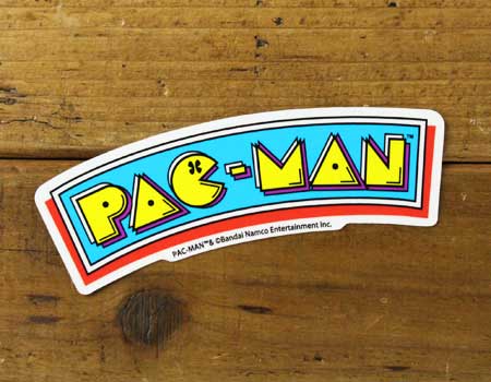 パックマン PAC-MAN ステッカー ブランド ロゴ 昭和 レトロ 面白い