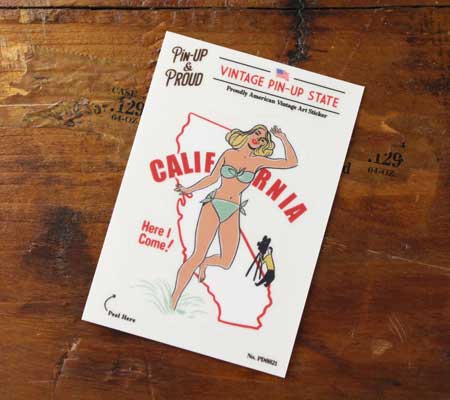 ピンナップガール ステッカー セクシー アメリカン レトロ ビンテージ