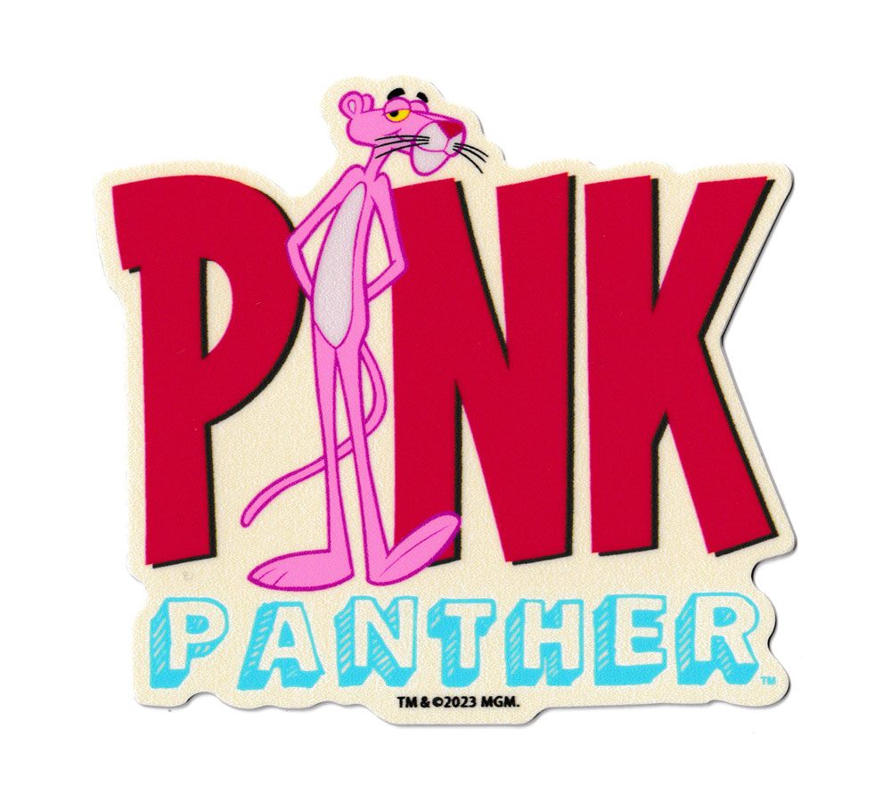 ピンクパンサー ステッカー アメリカン キャラクター アメリカ おしゃれ かわいい かっこいい スマホ 車 バイク ダイカット ロゴ01｜planfirst