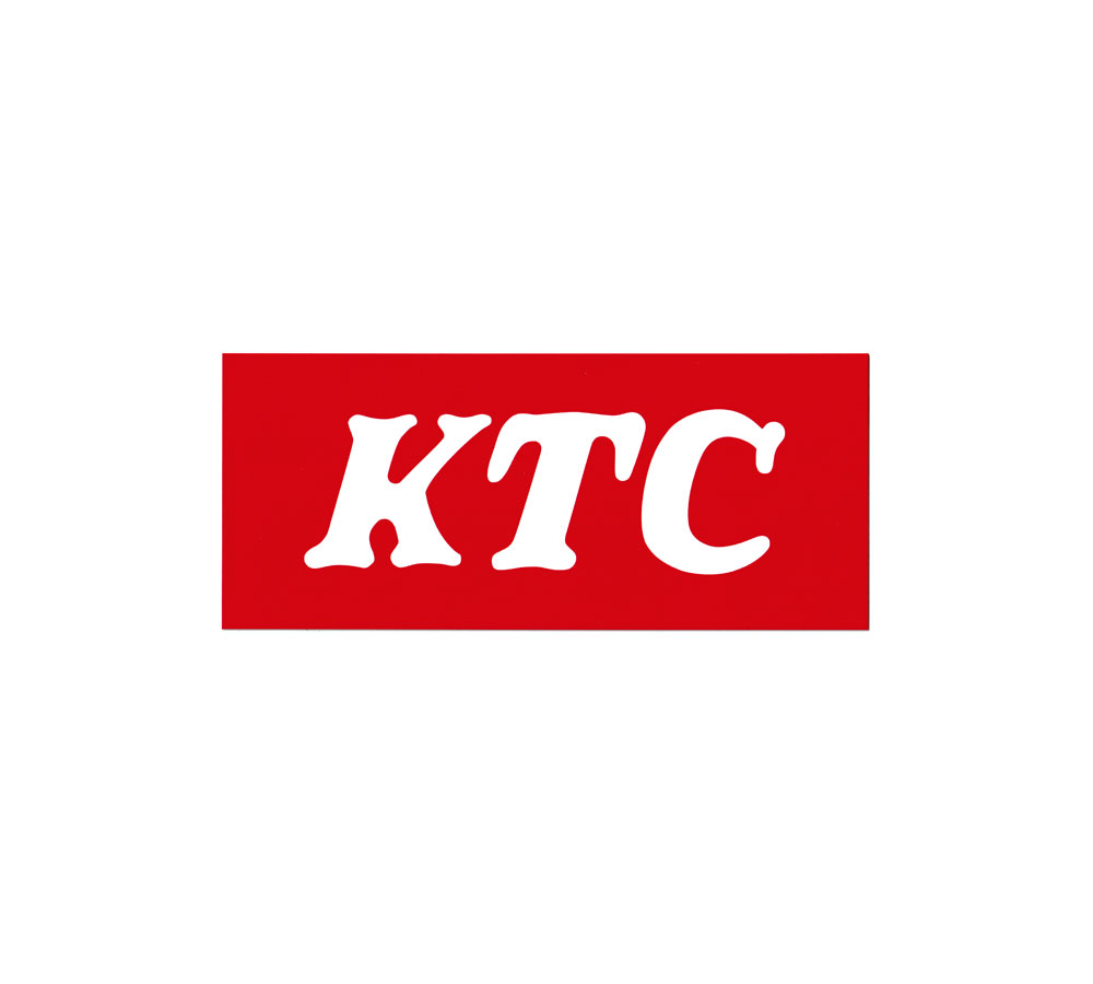 KTC ステッカー かっこいい おしゃれ ブランド ロゴ 車 バイク ツールボックス 工具箱 アメリカン カーステッカー サイズS｜planfirst