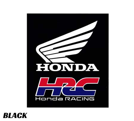 ホンダ HONDA ステッカー バイク 車 おしゃれ かっこいい カーステッカー Wing HRC 縦組み ブラック｜U.S.JUNKYARD