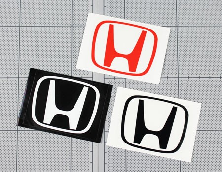 ホンダ(HONDA)ステッカー転写タイプHマークの実写