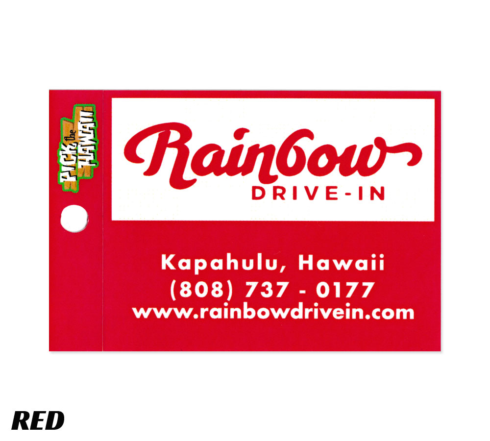 レインボードライブイン ステッカー ハワイ アメリカン 車 バイク おしゃれ かっこいい ハワイ雑貨 アメリカン雑貨 RAINBOW DRIVE-IN カップロゴ｜planfirst｜05