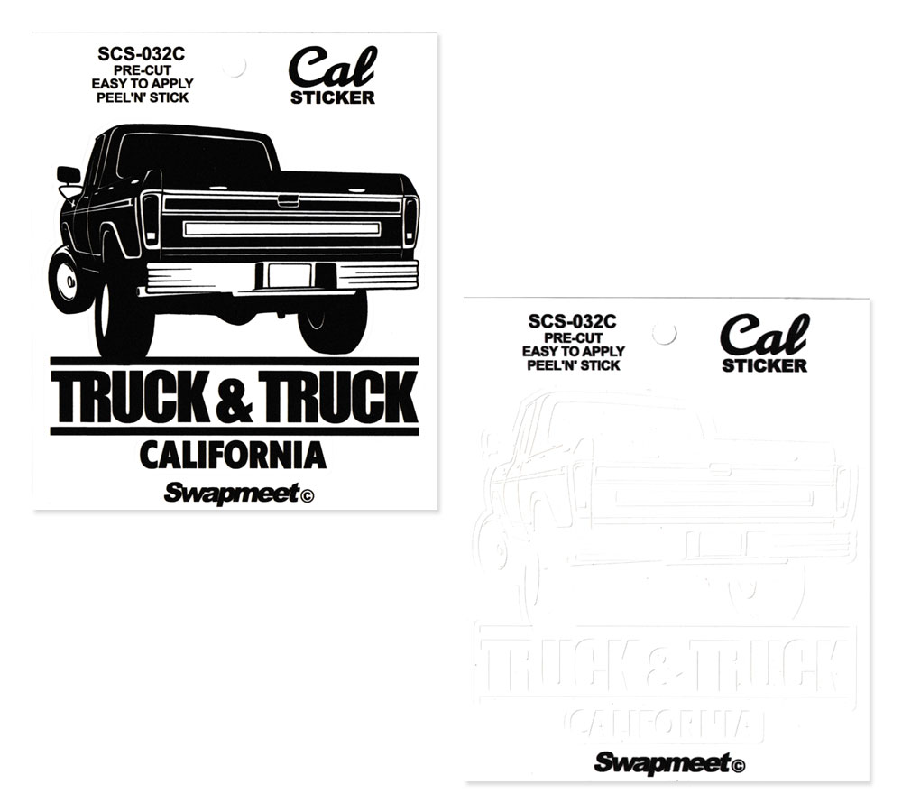 ステッカー 車 アメリカン おしゃれ かっこいい アメリカン雑貨 Swapmeet Cal STICKER CALIFORNIA TRUCK&TRUCK｜planfirst