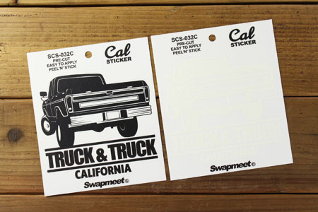 ステッカー 車 アメリカン おしゃれ かっこいい アメリカン雑貨 Swapmeet Cal STICKER CALIFORNIA TRUCK&TRUCK｜planfirst｜02