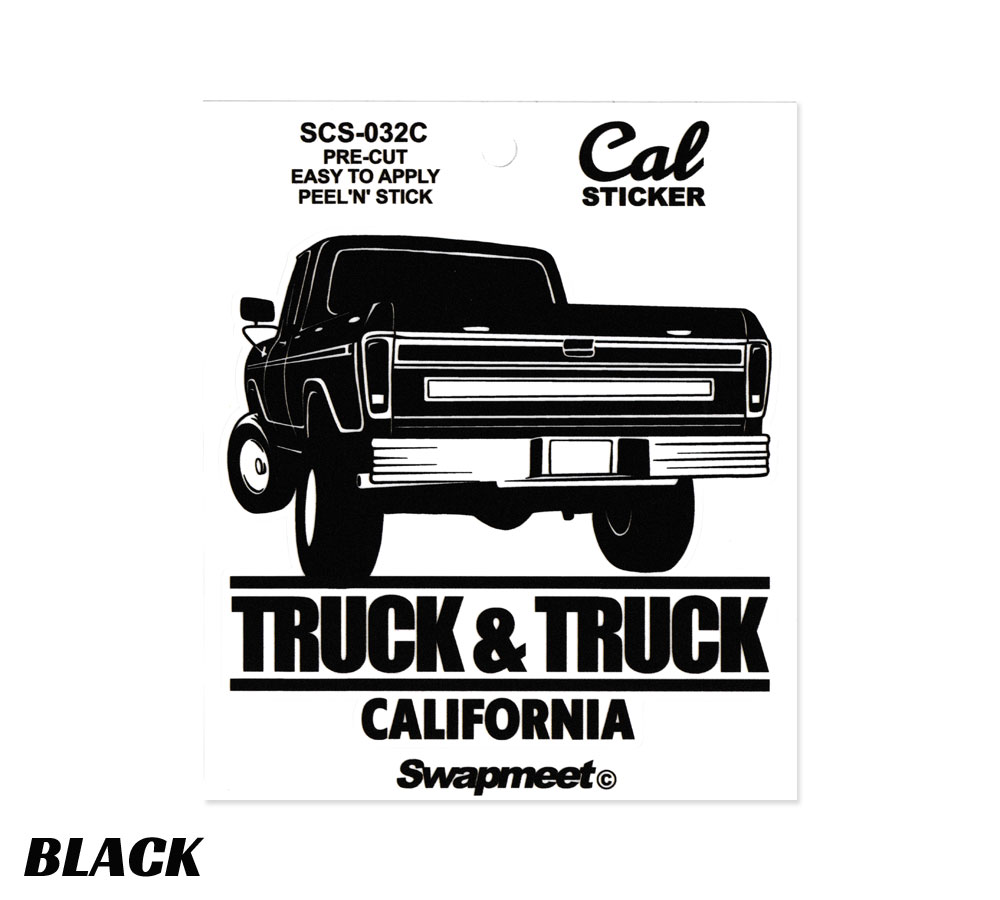ステッカー 車 アメリカン おしゃれ かっこいい アメリカン雑貨 Swapmeet Cal STICKER CALIFORNIA TRUCK&TRUCK｜planfirst｜05