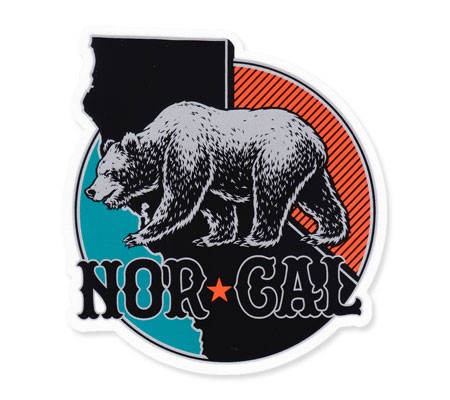 ステッカー ノーカル NOR CAL グリズリー ブラック