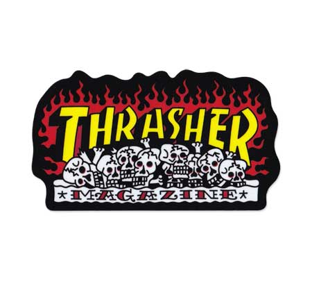 スラッシャー THRASHER ステッカー おしゃれ アメリカン かっこいい