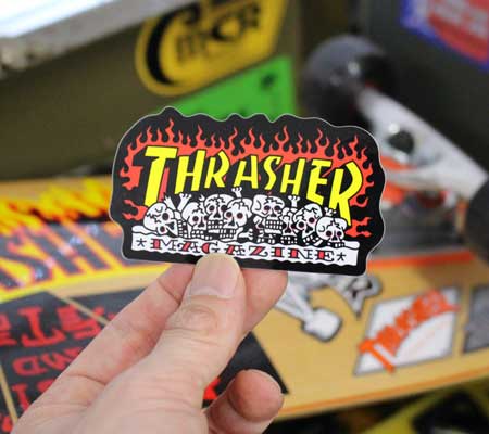 スラッシャー THRASHER ステッカー おしゃれ アメリカン かっこいい