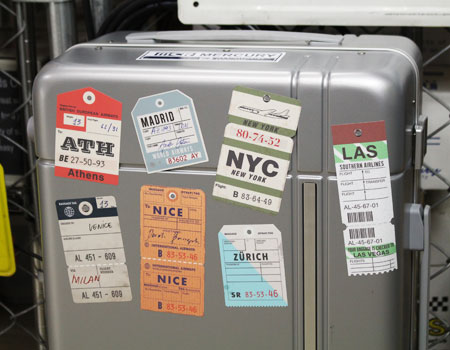 ステッカー スーツケース キャリーケース おしゃれ かっこいい レトロ 旅行 アメリカン雑貨 ヴィンテージバゲージラベルステッカー 02 7枚セット