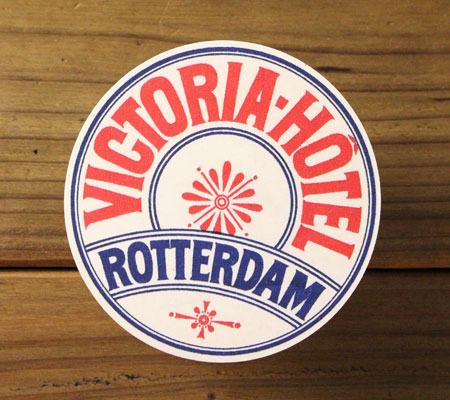 ステッカー ホテル レトロ ビンテージ おしゃれ かっこいい スーツ