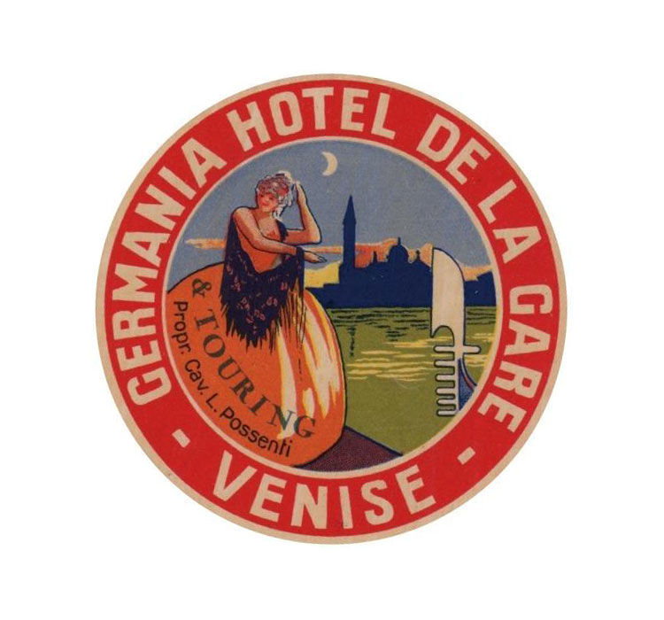 ステッカー ホテル レトロ ビンテージ おしゃれ かっこいい スーツ