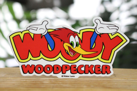 ウッディー・ウッドペッカー ステッカー アメリカン キャラクター アメリカ かわいい おしゃれ Woody Woodpecker WIDELOGO｜planfirst｜02