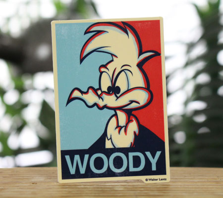 ウッディー・ウッドペッカー ステッカー アメリカン キャラクター アメリカ かわいい おしゃれ かっこいい Woody Woodpecker WOODY｜planfirst｜02