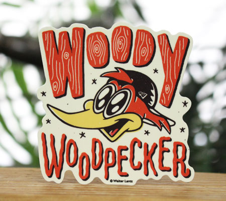 ウッディー・ウッドペッカー ステッカー アメリカン キャラクター アメリカ かわいい おしゃれ かっこいい Woody Woodpecker イラスト｜planfirst｜02