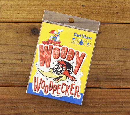 ウッディー・ウッドペッカー ステッカー アメリカン キャラクター アメリカ かわいい おしゃれ かっこいい Woody Woodpecker イラスト｜planfirst｜04