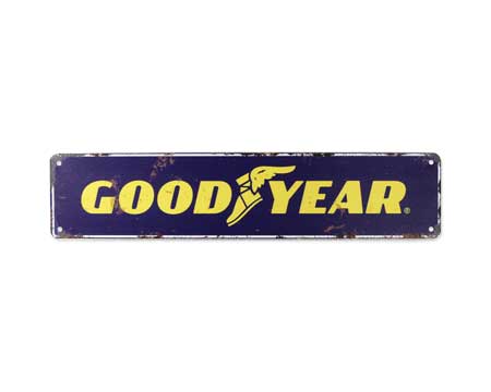 グッドイヤー ブリキ看板 サインプレート おしゃれ アメリカン アンティーク レトロ かっこいい サインボード 壁 GOODYEAR レトロ