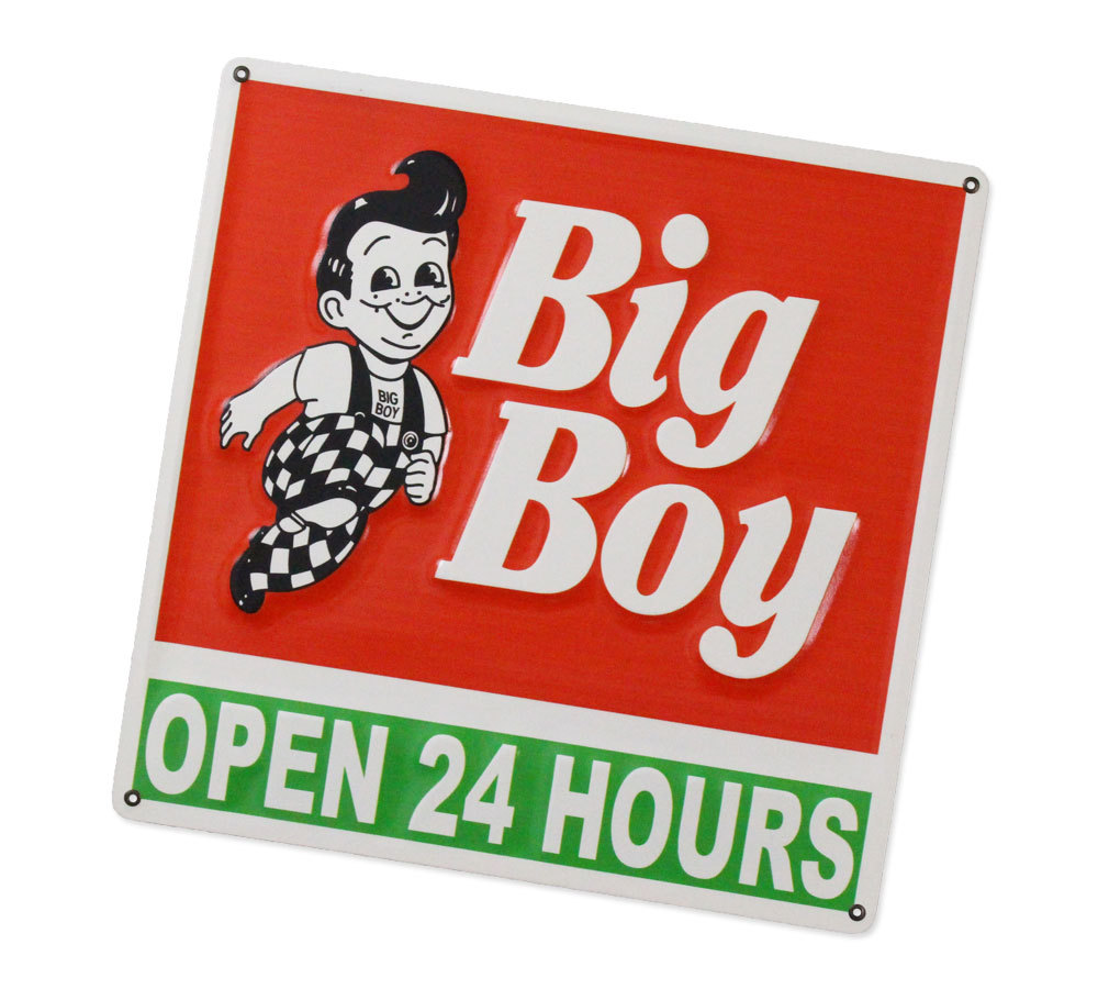 サインプレート EMBOSS METAL SIGN ビッグボーイ Big Boy スクエア