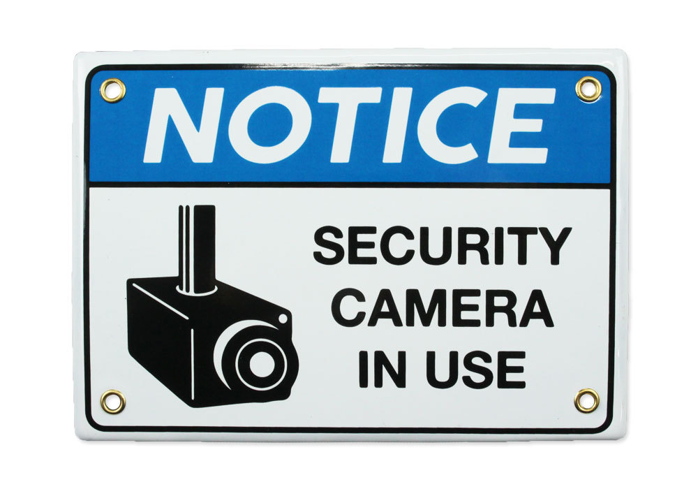 ダルトン セキュリティ サインプレート サインボード 防犯カメラ 監視カメラ 看板 案内板 表示板 おしゃれ DULTON ENAMELED  NOTICE SIGN SECURITY CAMERA :SP-H200144SC-DLT:U.S.JUNKYARD - 通販 -  Yahoo!ショッピング