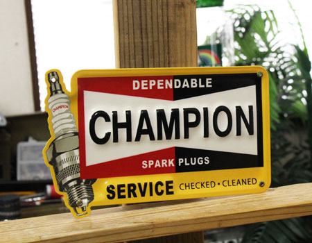 チャンピオン CHAMPION サインプレート 看板 アメリカン おしゃれ