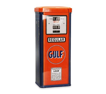 USA VINTAGE GULFガルフ 5ガロン缶 1950s 小物入れ 収納 おしゃれ かっこいい ブリキ缶 アンティーク アメリカ