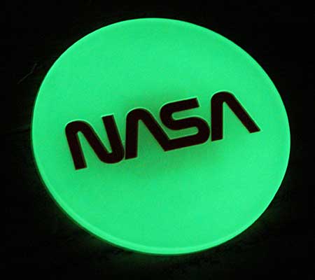 NASA コースター おしゃれ アメリカン 面白い ラバー アウトドア