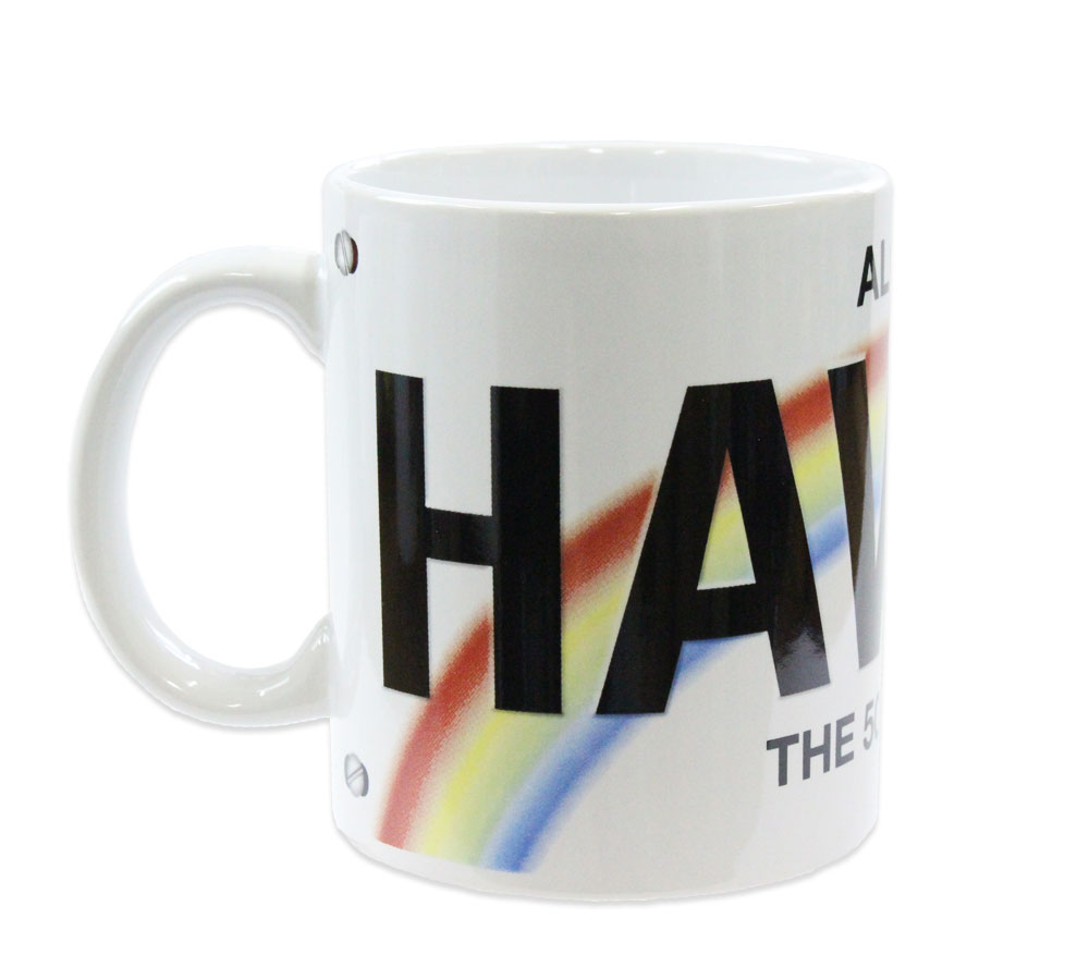 マグカップ おしゃれ 陶器 ハワイ 雑貨 ナンバープレート かわいい