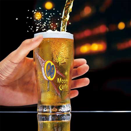 ムーンアイズ グラス おしゃれ かっこいい アメリカン 車 バイク ホットロッド MOONEYES MOON CAFE ムーンカフェ ビールハーフサイズグラス |  | 06