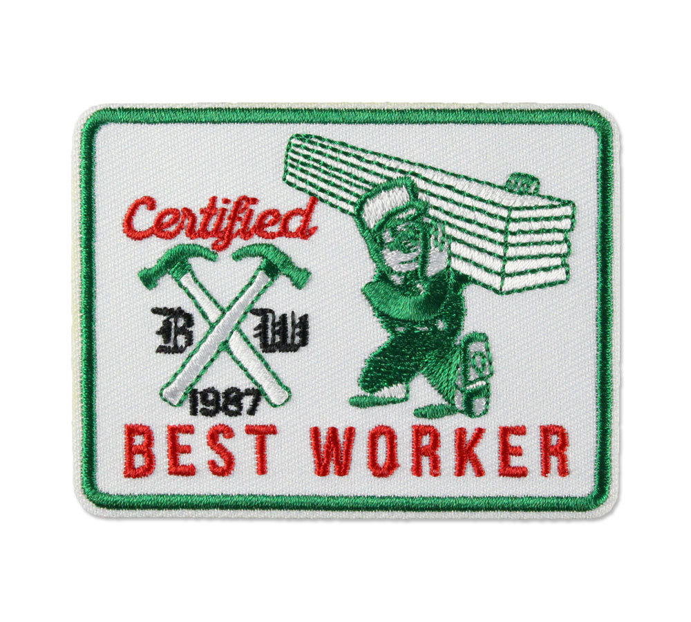 ワッペン BEST WORKER