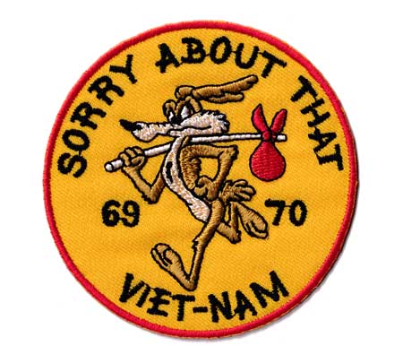 コヨーテ キャラクター アメリカ ワッペン アイロン 大人向け ミリタリー おしゃれ かっこいい アメカジ アメリカン VIET-NAM | 