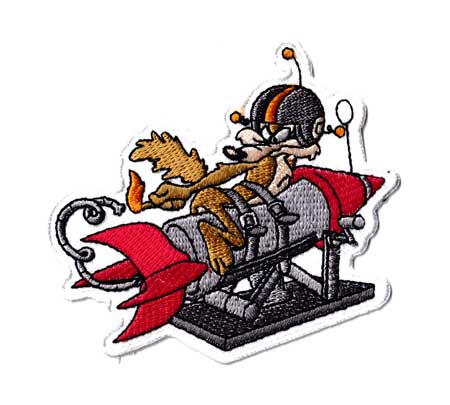 コヨーテ キャラクター アメリカ ワッペン アイロン 大人向け おしゃれ かっこいい アメカジ アメリカン ワイリー・コヨーテ ロケット | 