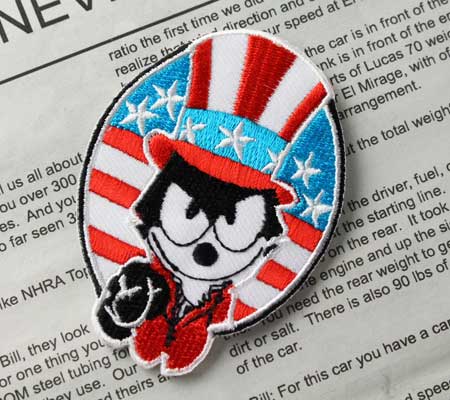 フィリックス・ザ・キャット キャラクター アメリカ ワッペン アイロン 大人向け 猫 おしゃれ かわいい かっこいい アメカジ トップハット |  | 01