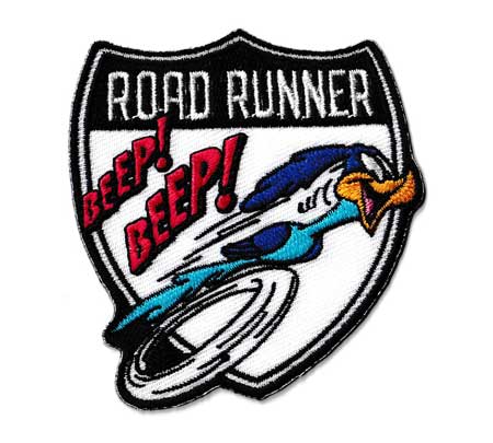 ロードランナー ワッペン アイロン 大人向け キャラクター アメリカ おしゃれ かっこいい かわいい アメカジ アメリカン ロードサイン | 